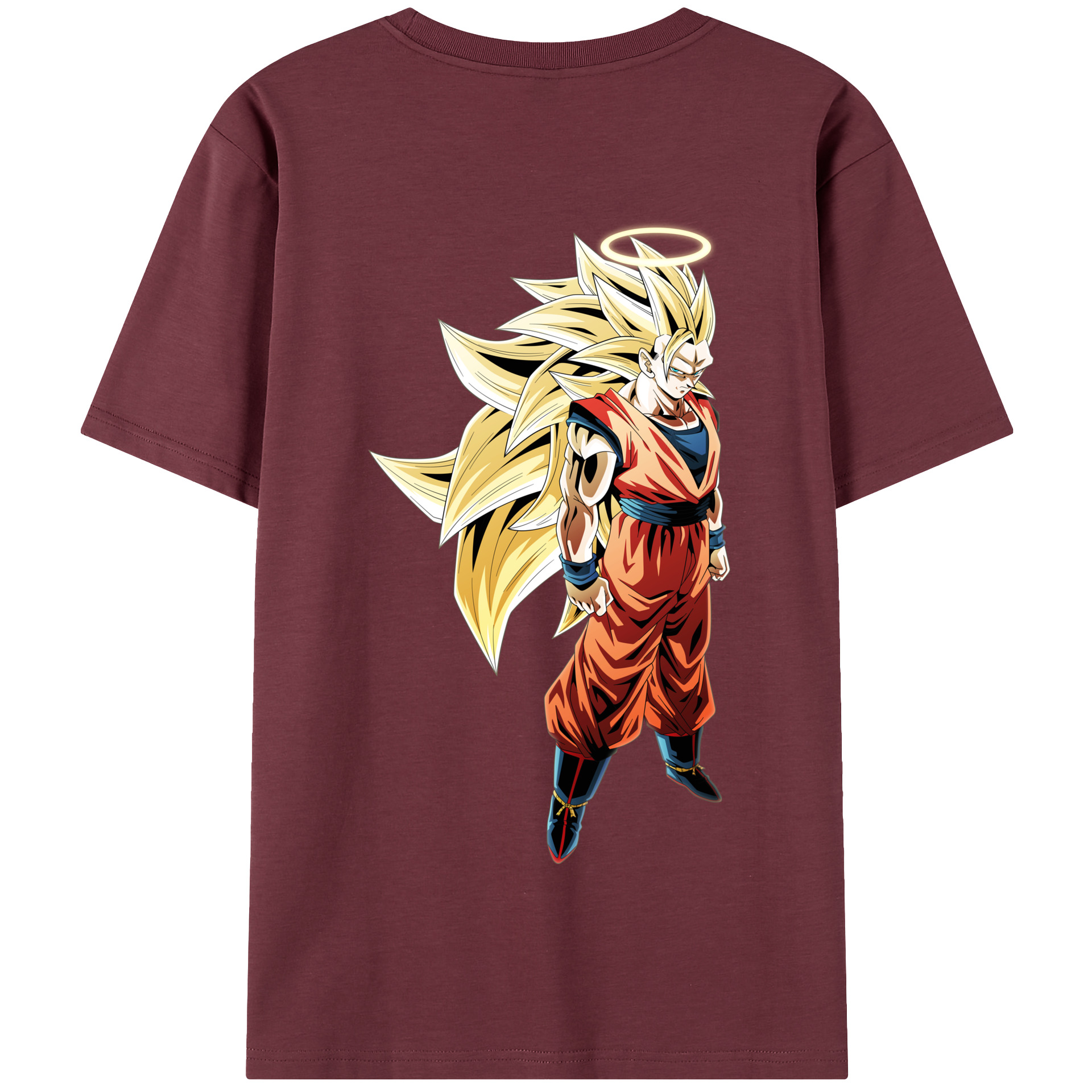 （画像用） ドラゴンボール 孫悟空（そん ごくう）Son Goku カカロット DRAGON BALL Kakarotto 綿100％半袖Tシャツ（背面プリント）
